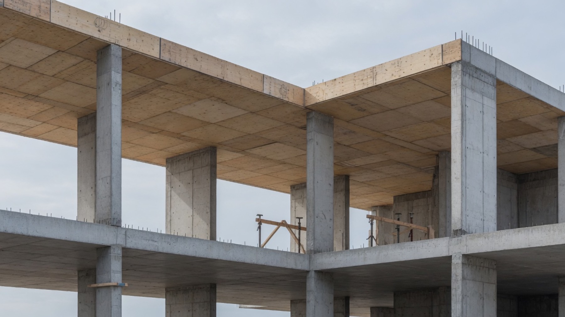 Illustrative concrete building structure